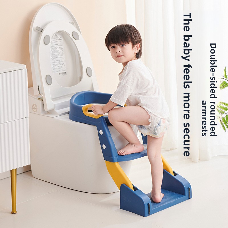 Toddler Potty Training Seat - Unisex peutertoiletzitje met trapontwerp, draagbare potjesstoel