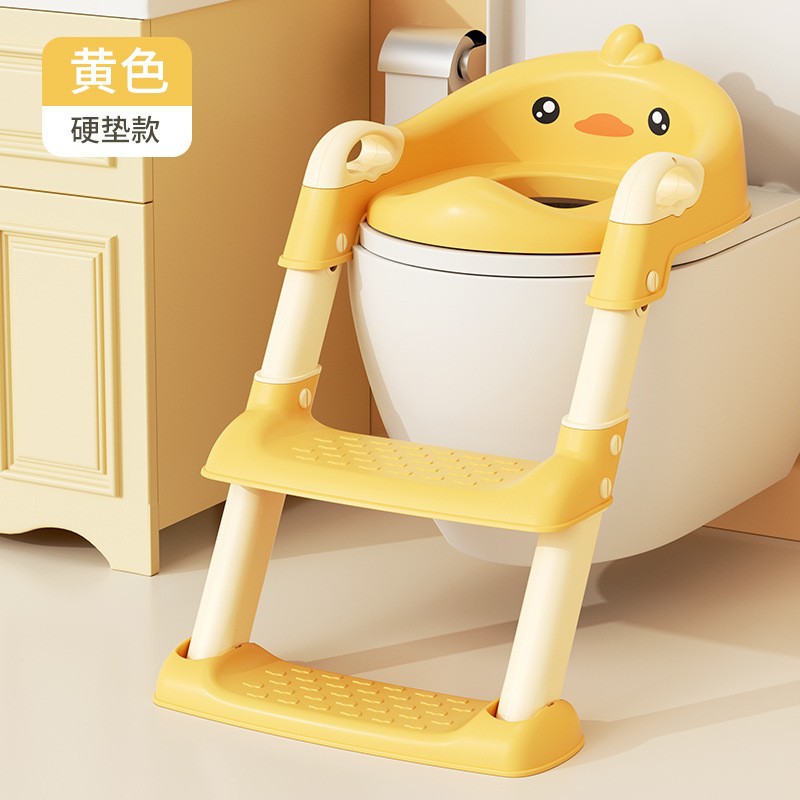 Toddler Potty Training Seat - Opstapbaar kindertoilet Opvouwbare opbergvoetkruk Multifunctioneel toilet