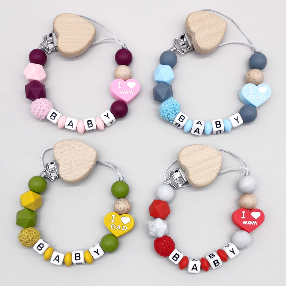 Baby Products - Aanpasbare gepersonaliseerde naam baby bijtring fopspeen
