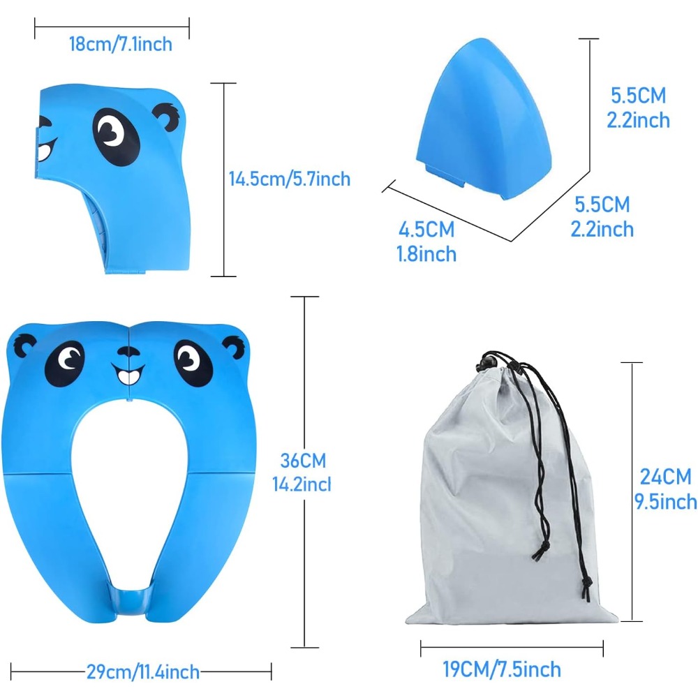 Draagbare opvouwbare antislip  - Toddler Potty Training Seat recensie en prijs