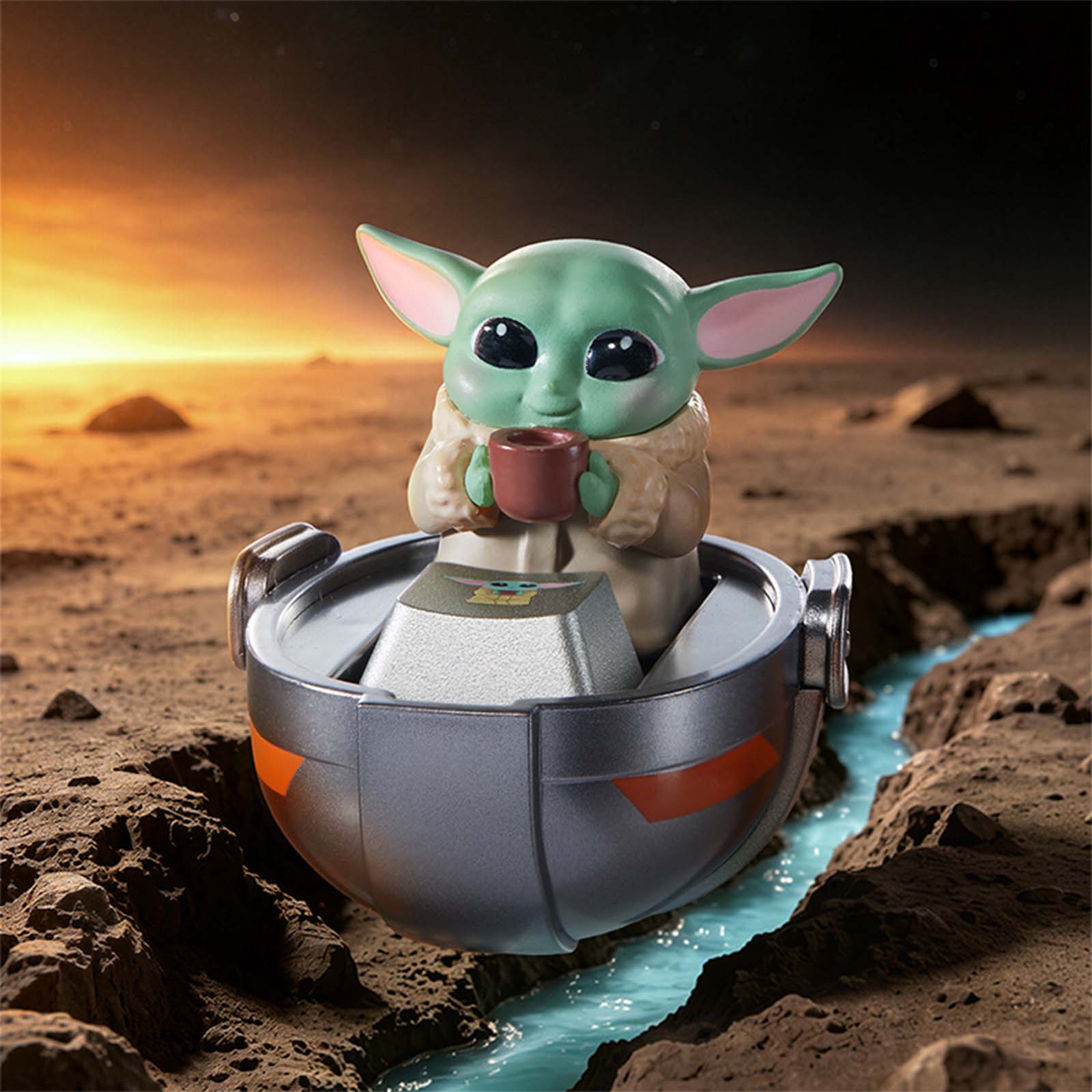 Star Wars Grogu Keycap Blind B - Baby Products Miniso recensie en prijs